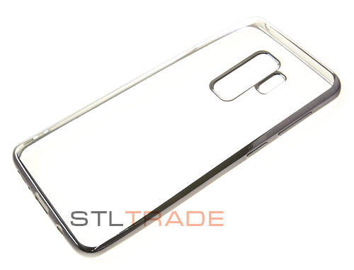 

силиконовый чехол с каймой для Samsung S9+ черный