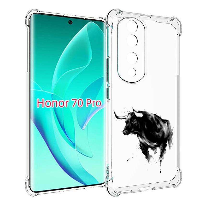 

Чехол MyPads бык для Honor 70 Pro / 70 Pro Plus, Прозрачный, Tocco