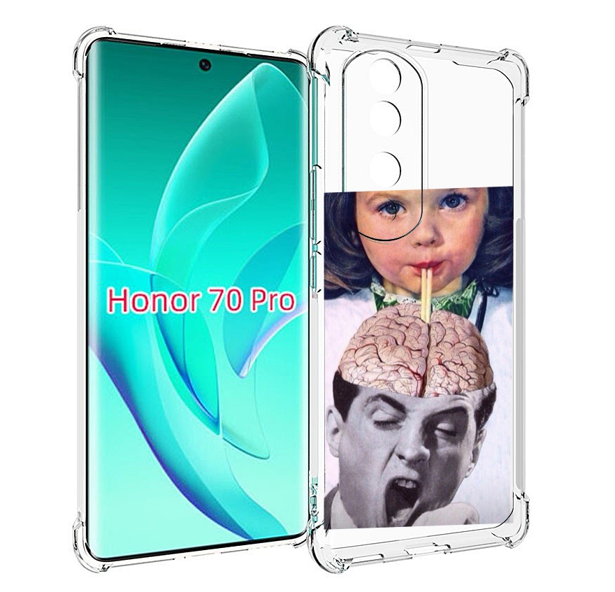 

Чехол MyPads на-здоровье для Honor 70 Pro / 70 Pro Plus, Прозрачный, Tocco