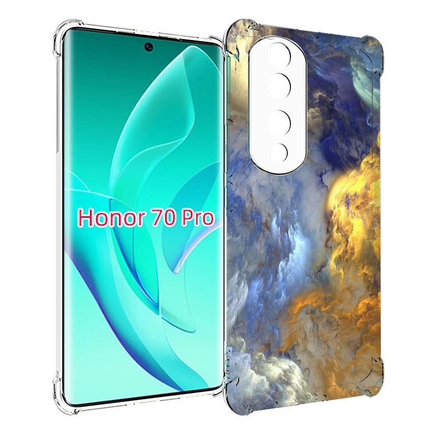 

Чехол MyPads мраморное небо для Honor 70 Pro / 70 Pro Plus, Прозрачный, Tocco