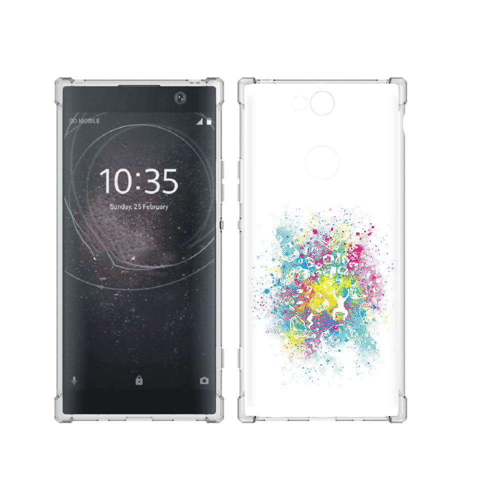 

Чехол MyPads Tocco для Sony Xperia XA2 Plus акварель абстракция, Прозрачный, Tocco