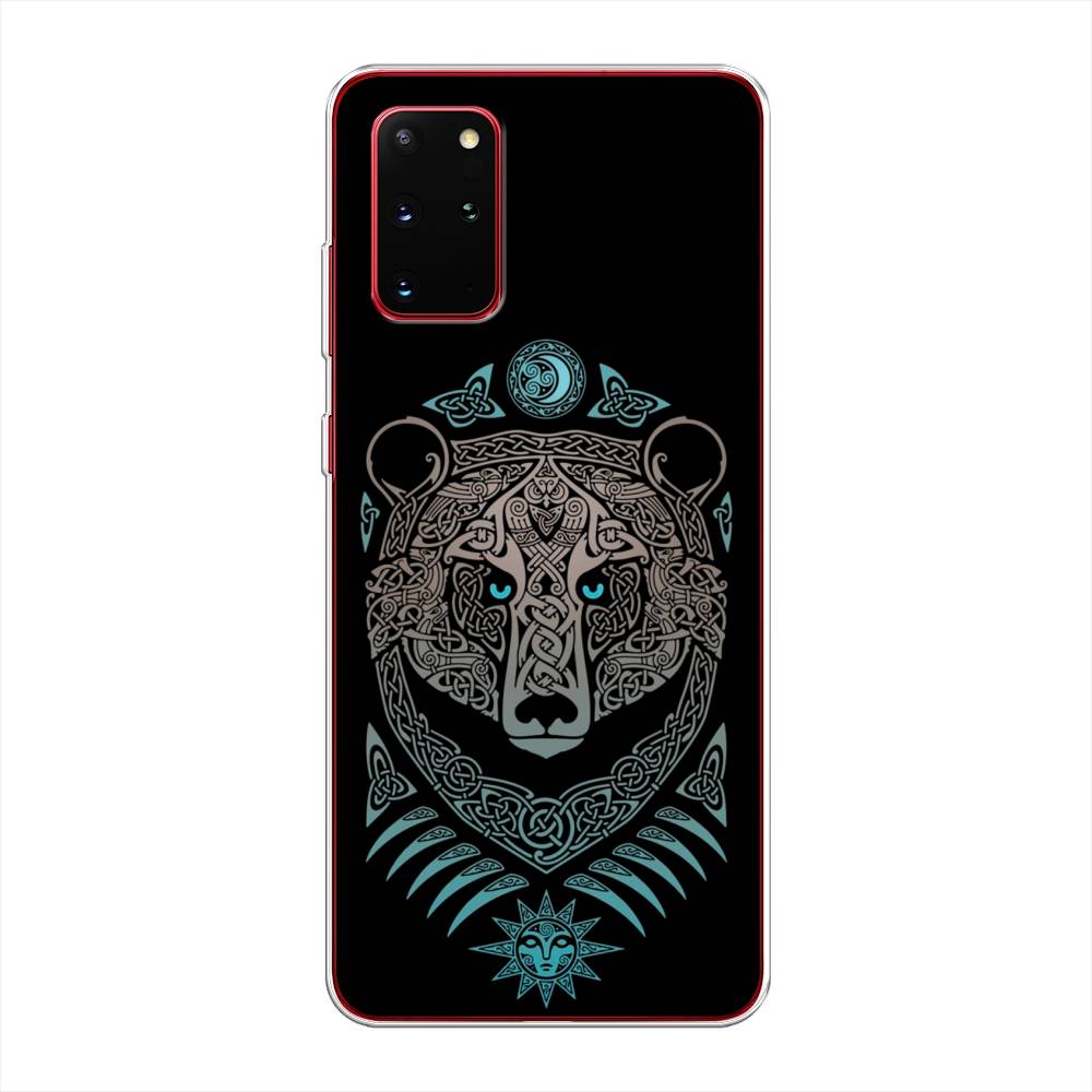 

Чехол Awog на Samsung Galaxy S20 + "Кельтский медведь", Черный;серый, 29350-2