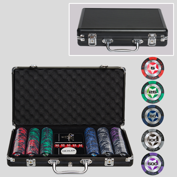 Набор для покера на 300 фишек с номиналом FG-300-BS KNP-FG-300-BS