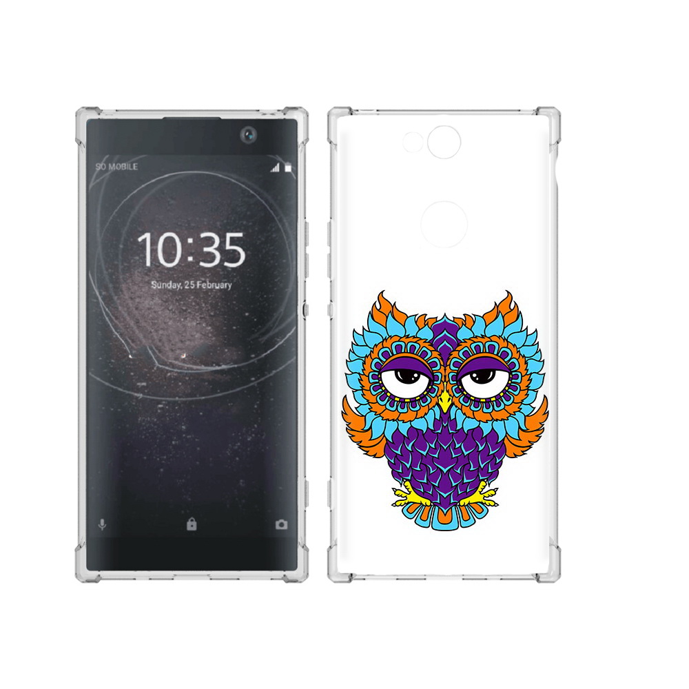 

Чехол MyPads Tocco для Sony Xperia XA2 Plus Цветная сова, Прозрачный, Tocco