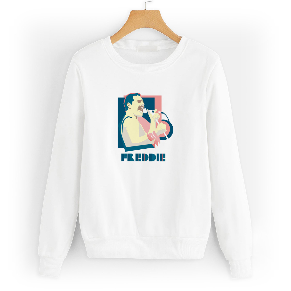 

Свитшот белый CoolPodarok Легенда Певец.Фреди, W0501706