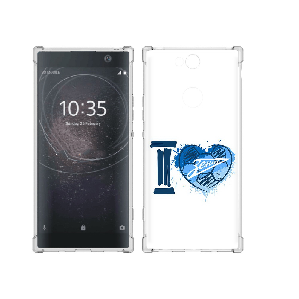 

Чехол MyPads Tocco для Sony Xperia XA2 Plus ФК я люблю зенит, Прозрачный, Tocco