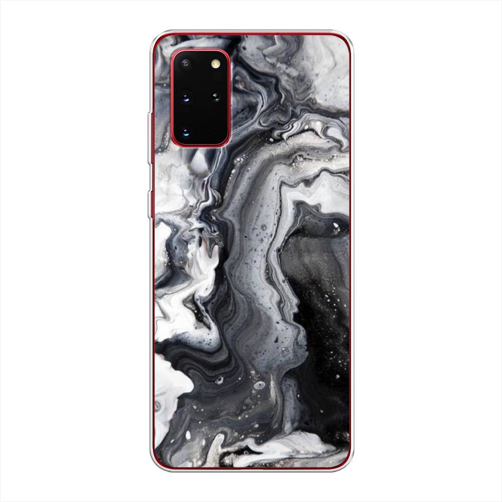 

Чехол Awog на Samsung Galaxy S20 + "Бело-черные сложные полосы", Серый;серебристый;белый, 29350-3