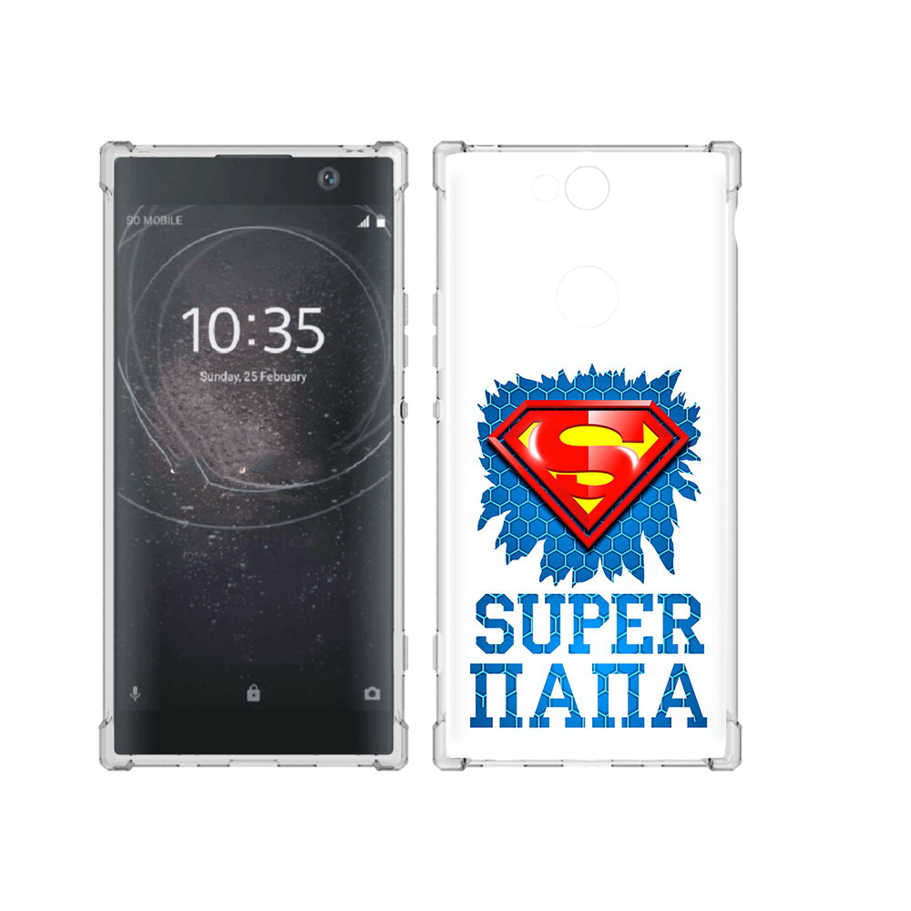 

Чехол MyPads Tocco для Sony Xperia XA2 Plus Супер Папа, Прозрачный, Tocco
