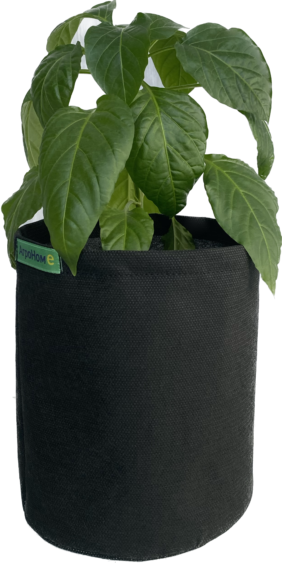 Текстильный горшок для растений, АгроНом-е, 1411, 7 л., цв. черный.