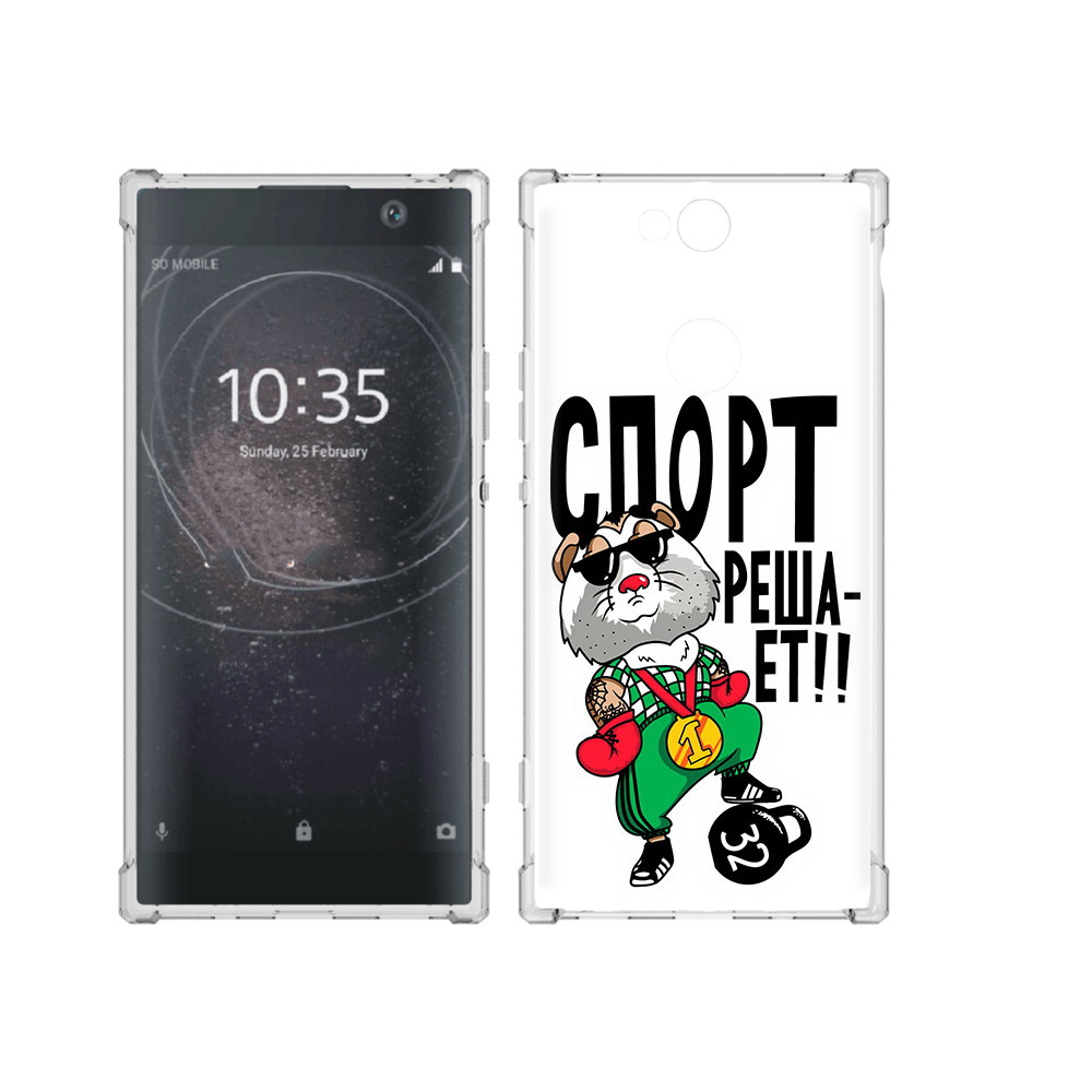 

Чехол MyPads Tocco для Sony Xperia XA2 Plus Спорт решает, Прозрачный, Tocco