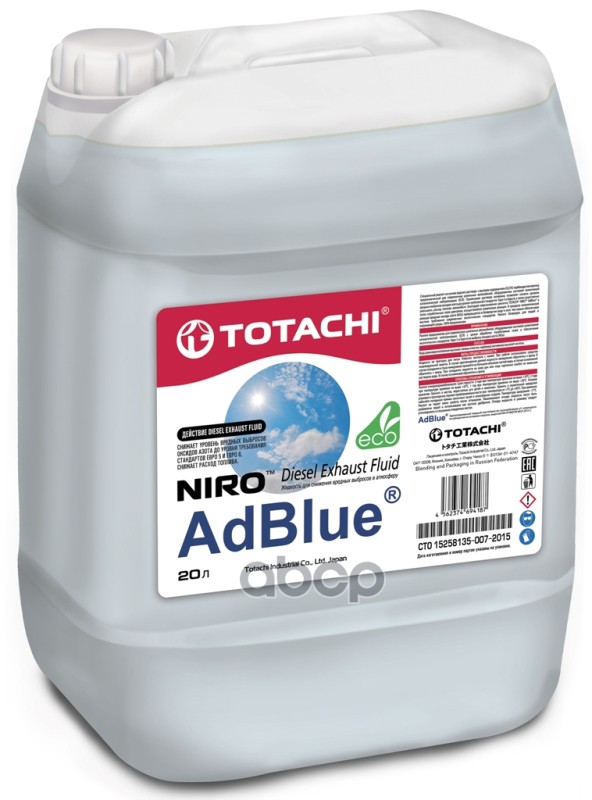 Жидкость Adblue Totachi Niro Adblue    20 Кг/20л TOTACHI арт. 4562374694187