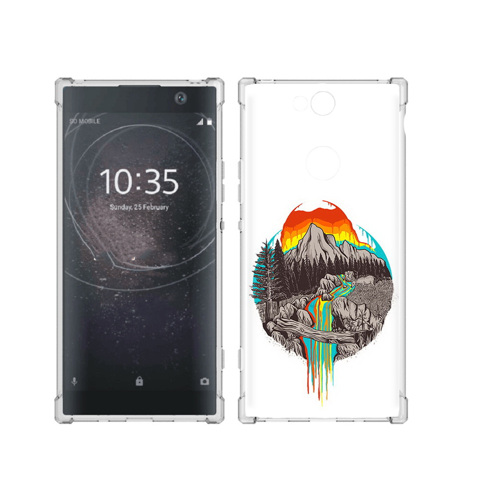 

Чехол MyPads Tocco для Sony Xperia XA2 Plus Радужный водопад, Прозрачный, Tocco