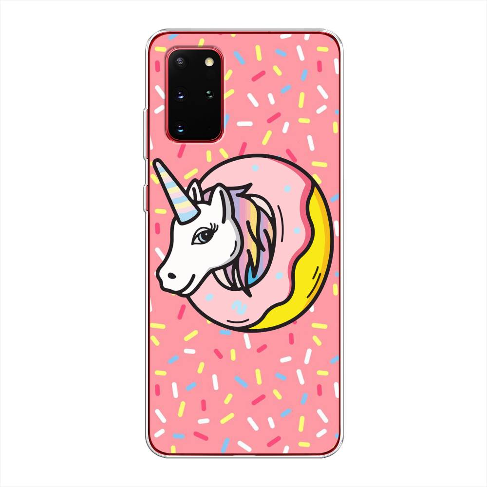 

Чехол Awog на Samsung Galaxy S20 + "Единорог в пончике", Розовый;желтый;белый, 29350-2