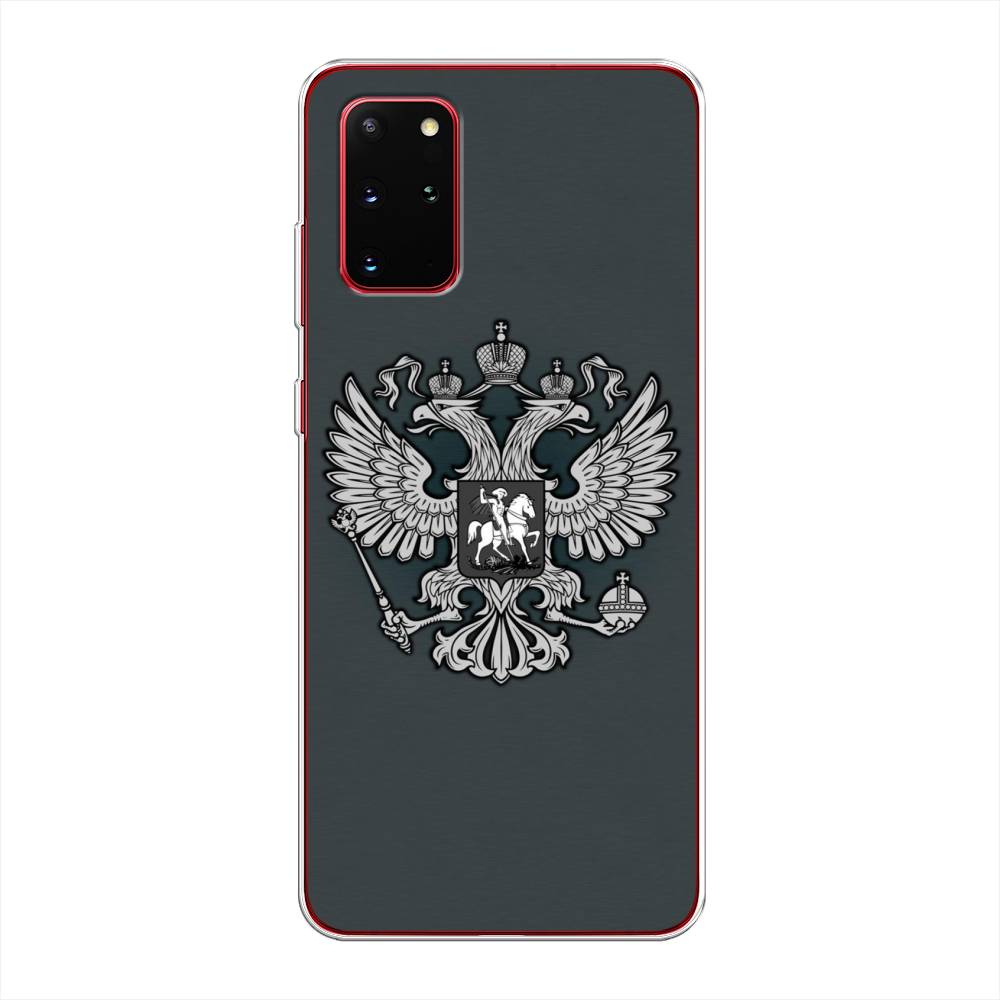 фото Чехол awog "герб россии серый" для samsung galaxy s20 +