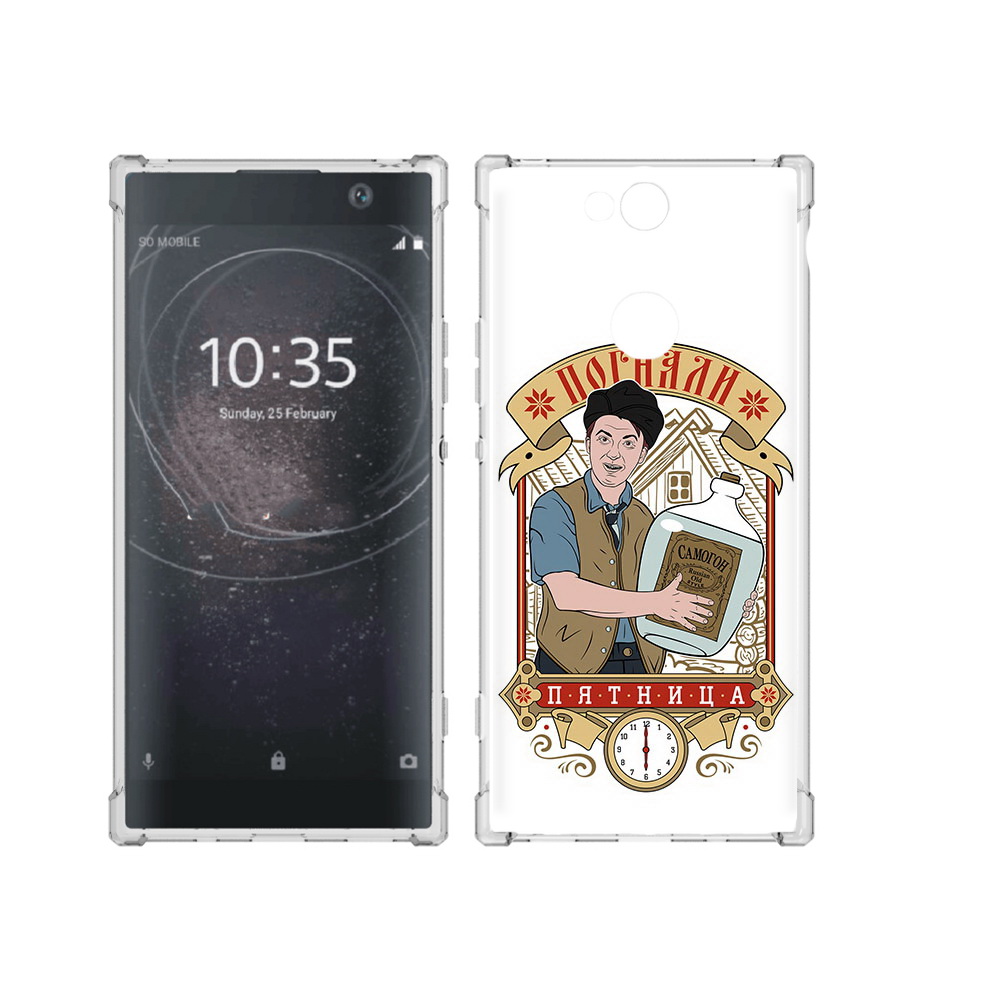 

Чехол MyPads Tocco для Sony Xperia XA2 Plus Погнали пятница, Прозрачный, Tocco
