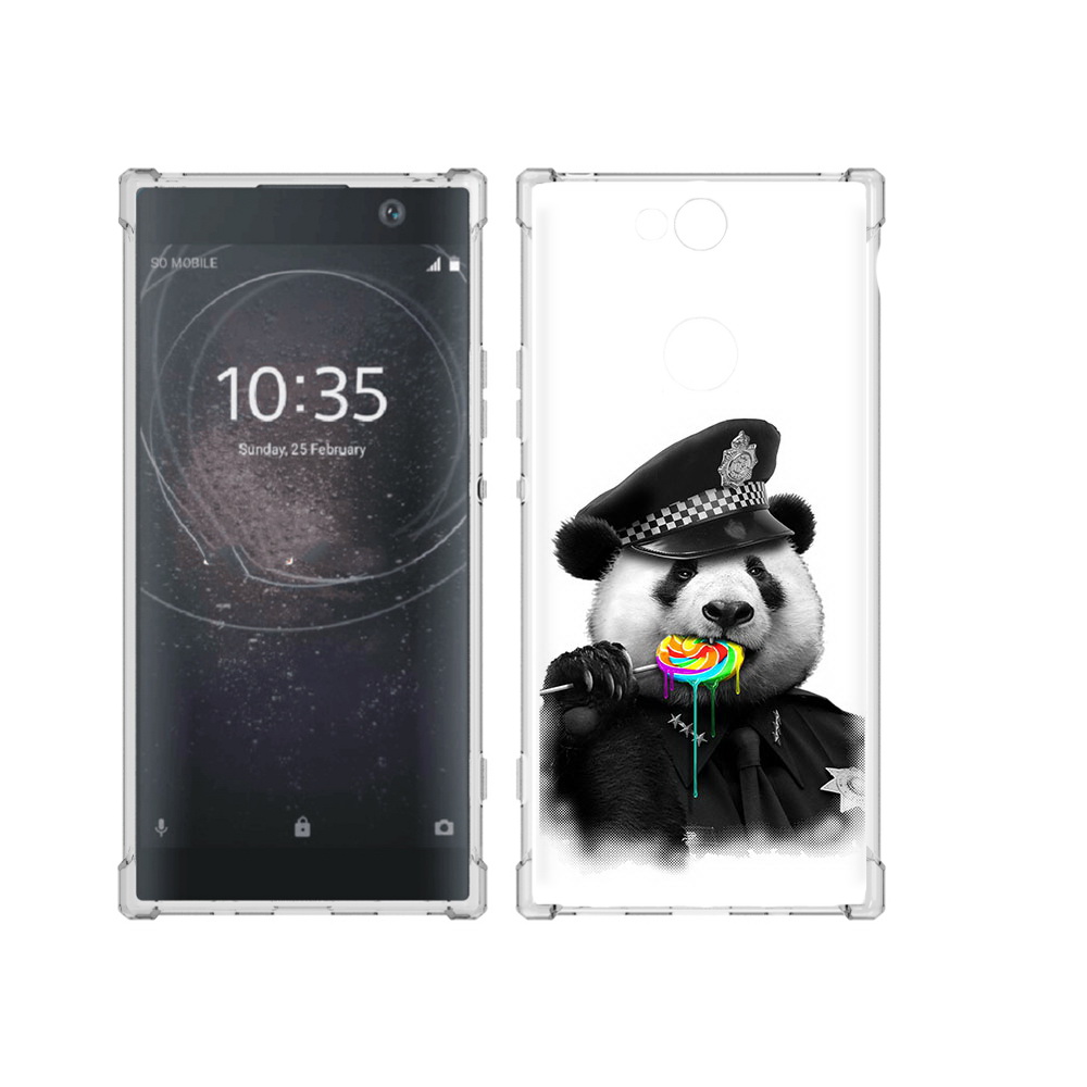 

Чехол MyPads Tocco для Sony Xperia XA2 Plus Панда полиция, Прозрачный, Tocco