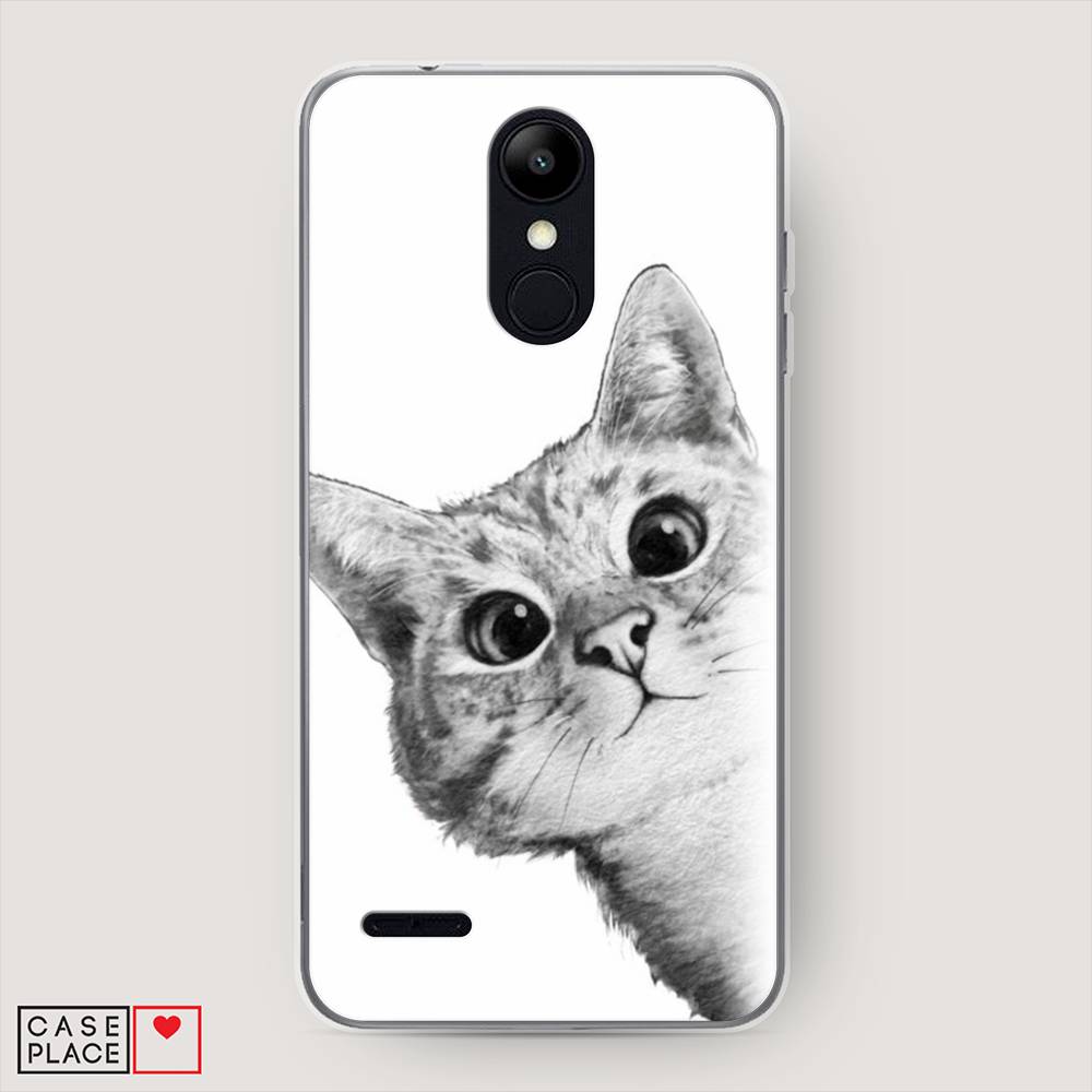 

Чехол Awog на LG K9 (K8 2018) "Кот рисунок черно-белый", Черный, 83750-1