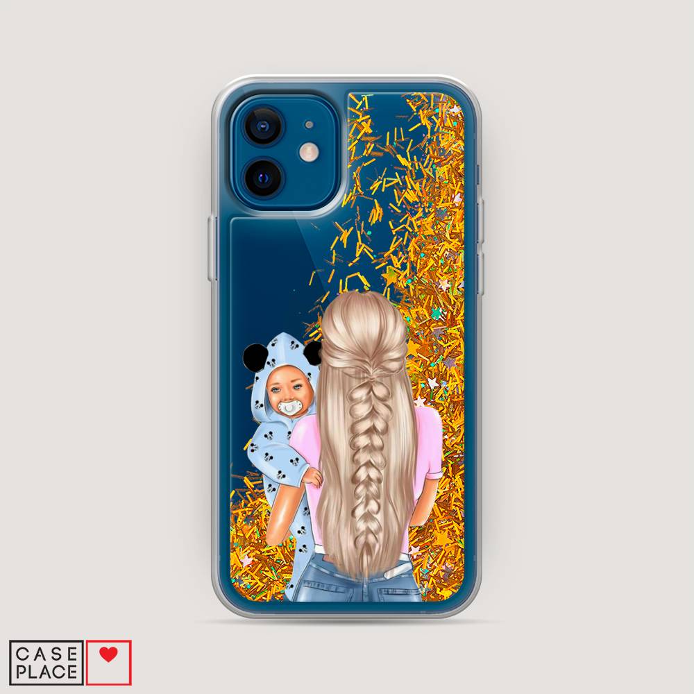 

Чехол Awog на Apple iPhone 12 mini / Айфон 12 mini "Молодая мама", Разноцветный, 12690-1