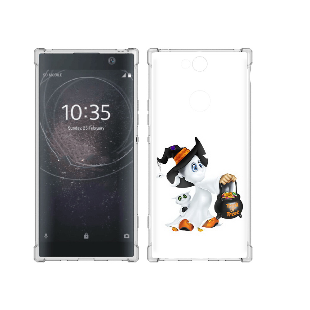 

Чехол MyPads Tocco для Sony Xperia XA2 Plus Маленький призрак, Прозрачный, Tocco