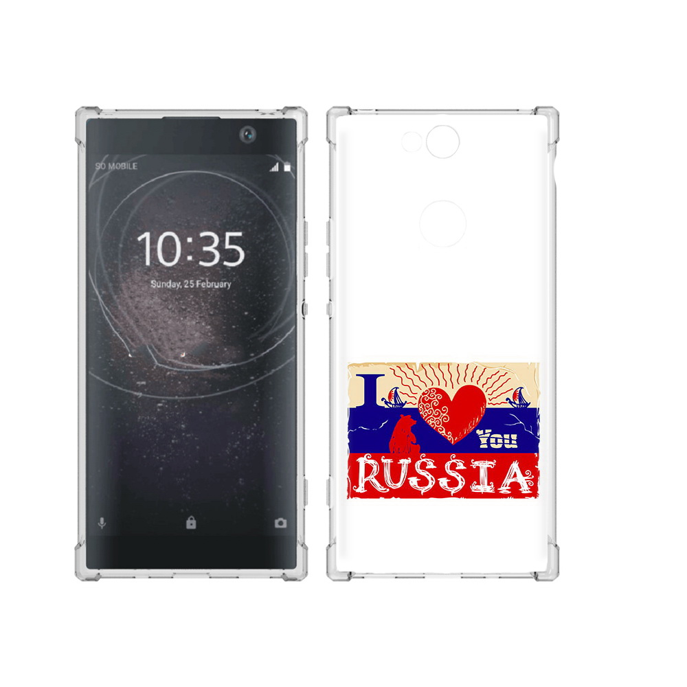 

Чехол MyPads Tocco для Sony Xperia XA2 Plus Люблю Россию, Прозрачный, Tocco