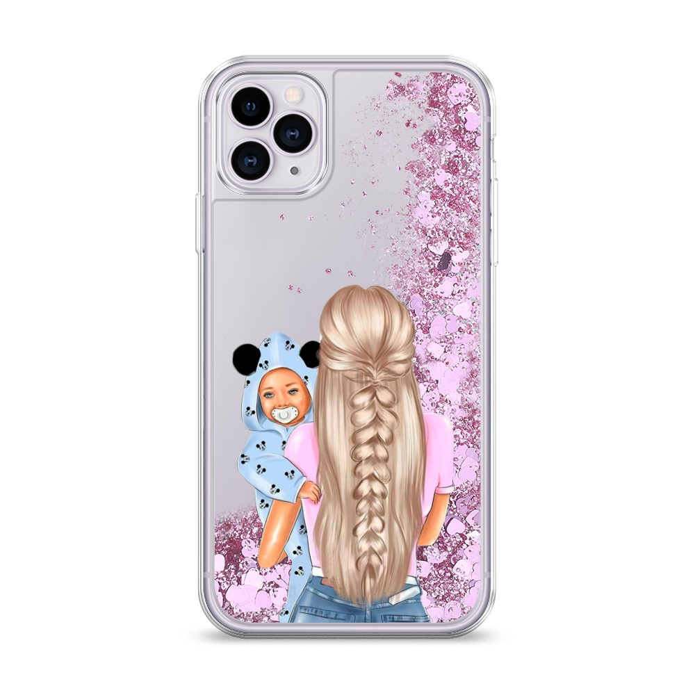 

Жидкий чехол с блестками "Молодая мама" на Apple iPhone 11 Pro Max, 12294-1