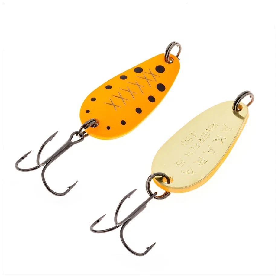 

AKARA Блесна колеблющаяся AKARA LITE SERIES RIVER FOX ( 2,5гр/AB47), Золотистый;оранжевый;черный