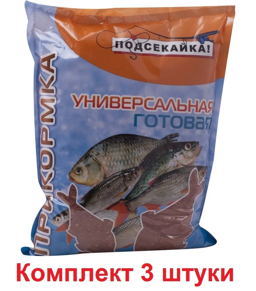 

Прикормка Подсекайка готовая универсальная, Анис, 1кг, 3 шт, Коричневый, aqua122685/3