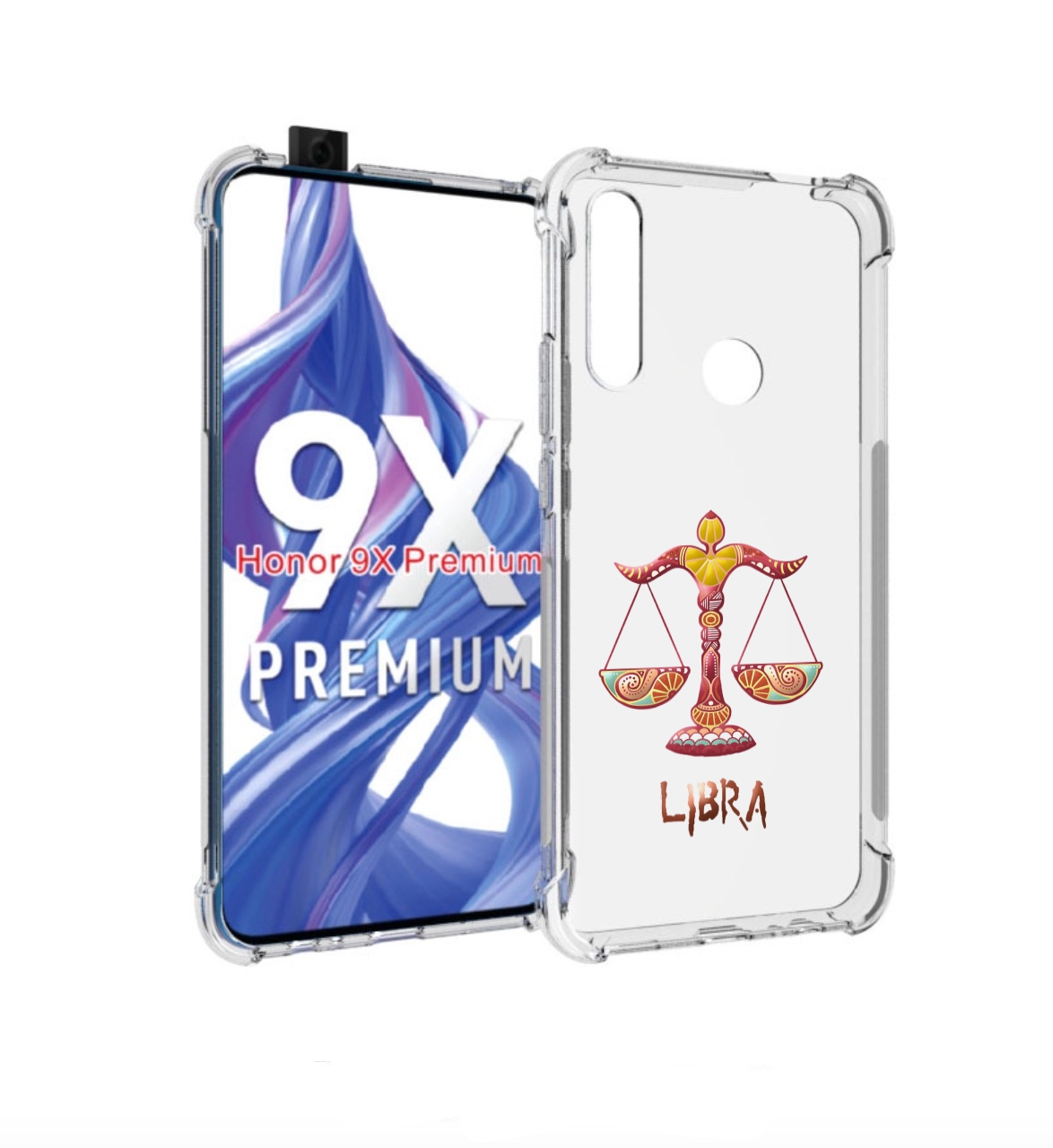 

Чехол бампер MyPads знак-зодиака-весы-8 для Honor 9X (STK-LX1)/H, Прозрачный, Tocco
