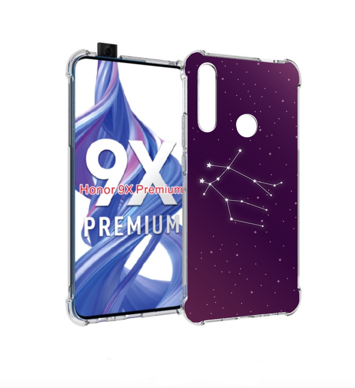 

Чехол бампер MyPads знак-зодиака-близнецы-4 для Honor 9X (STK-LX, Прозрачный, Tocco