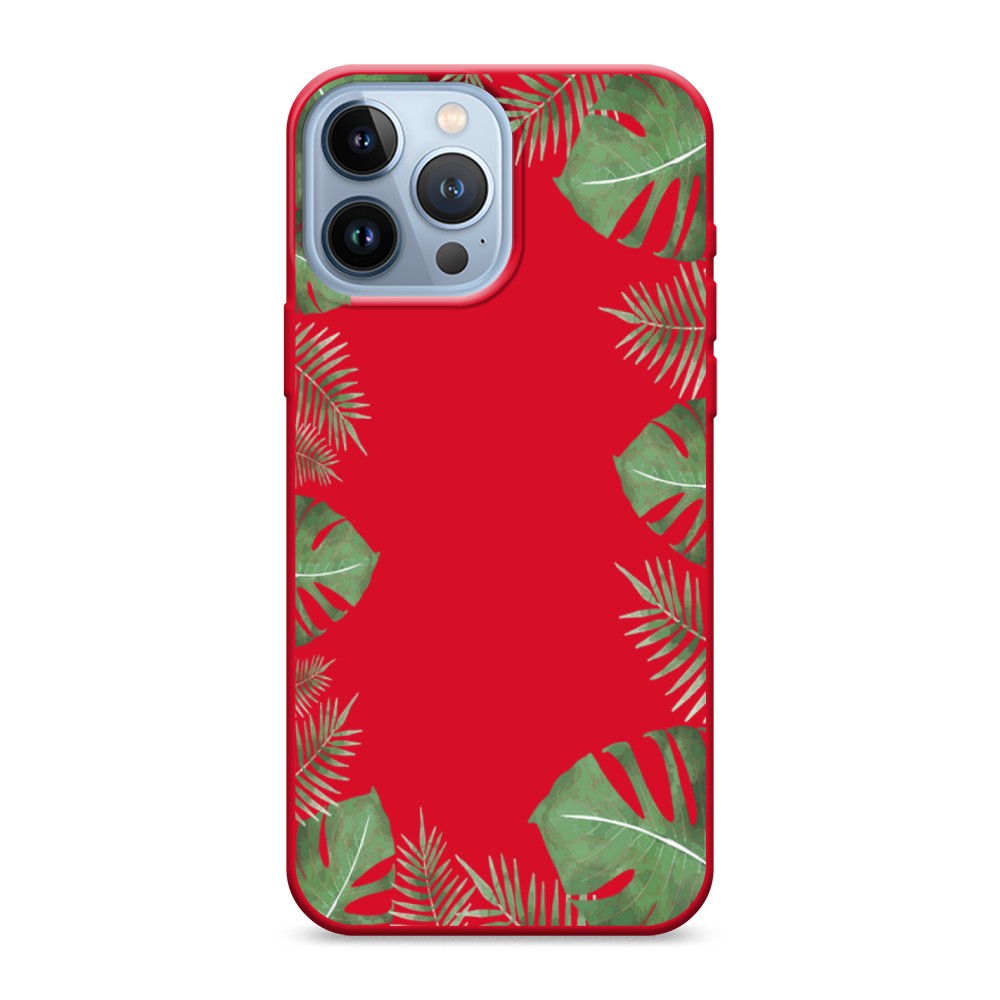 

Чехол Awog на Apple iPhone 13 Pro Max / Айфон 13 Pro Max "Листья папоротника рамка", Разноцветный, 14453-1