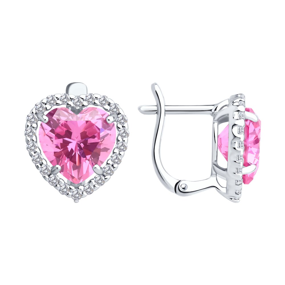 

Серьги из серебра SOKOLOV 94027063, фианит, 94027063
