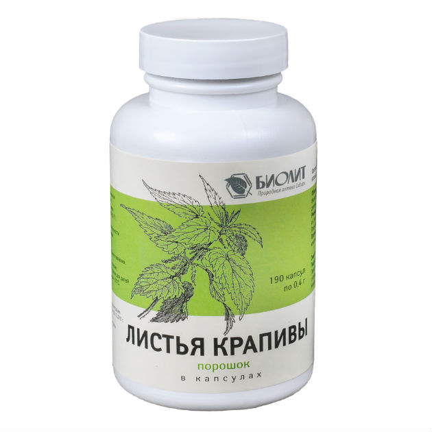 

Крапивы листья Биолит капсулы 190 шт.