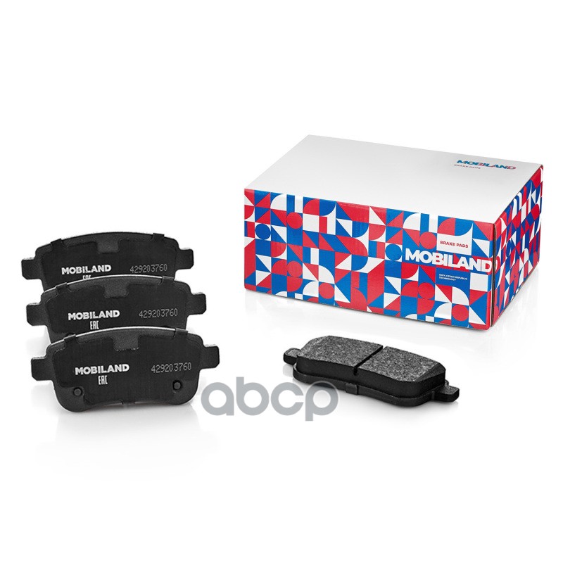 

MOBILAND 429203760 Колодки тормозные дисковые задние (4 шт.) с п/шум. пласт. для а/м RENAU