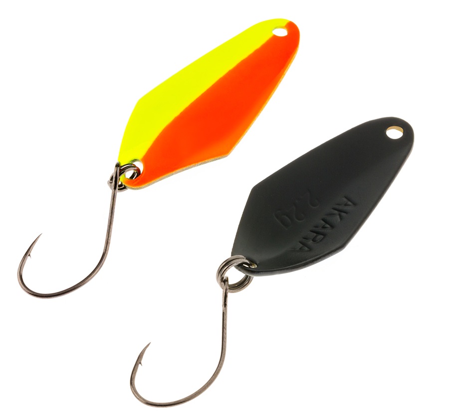 

AKARA Блесна колеблющаяся AKARA TROUT TIME TANTO 30 ( 2,8гр/39), Черный;желтый;красный