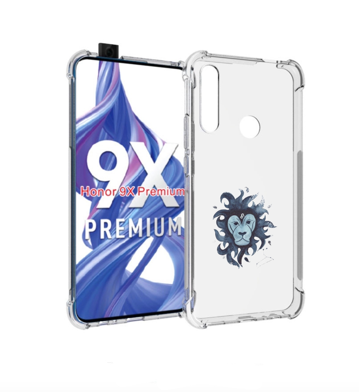 

Чехол бампер MyPads знак зодиака лев 5 для Honor 9X (STK-LX1)/Hu, Прозрачный, Tocco