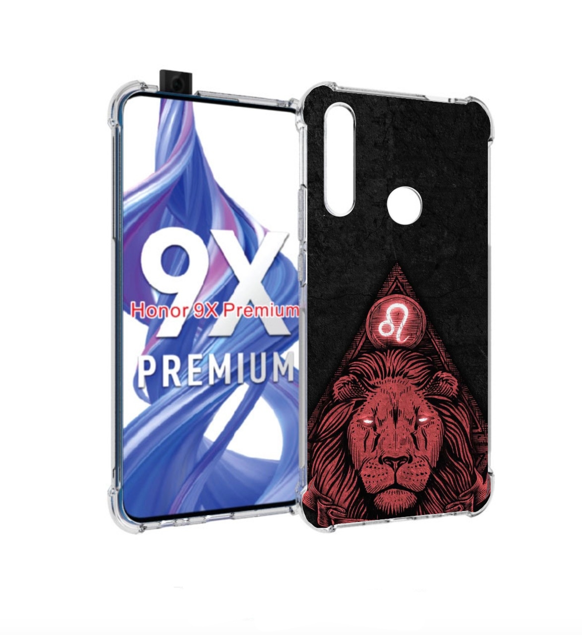 

Чехол бампер MyPads знак зодиака лев 4 для Honor 9X (STK-LX1)/Hu, Прозрачный, Tocco