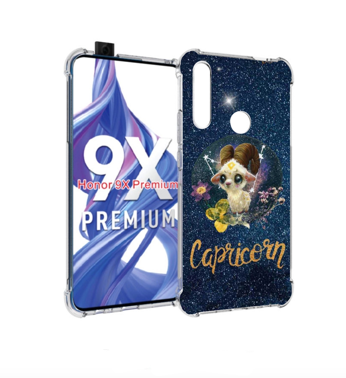 

Чехол бампер MyPads знак зодиака козерог 3 для Honor 9X (STK-LX1, Прозрачный, Tocco