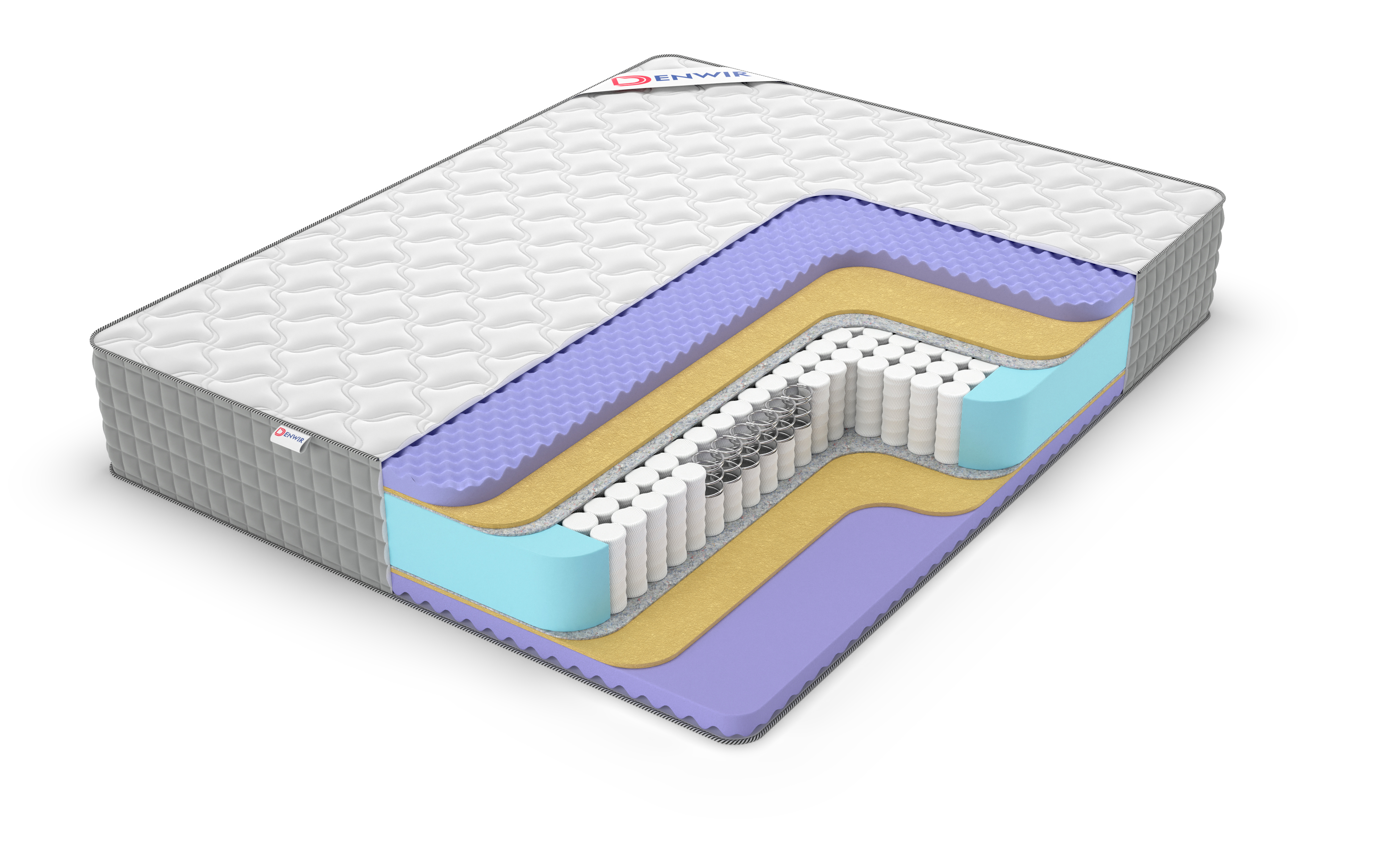 

Матрас пружинный DENWIR EXTRA FIVE MIDDLE TFK/chstmat_EFMTFK_1_135x190, Белый, EXTRA FIVE MIDDLE TFK