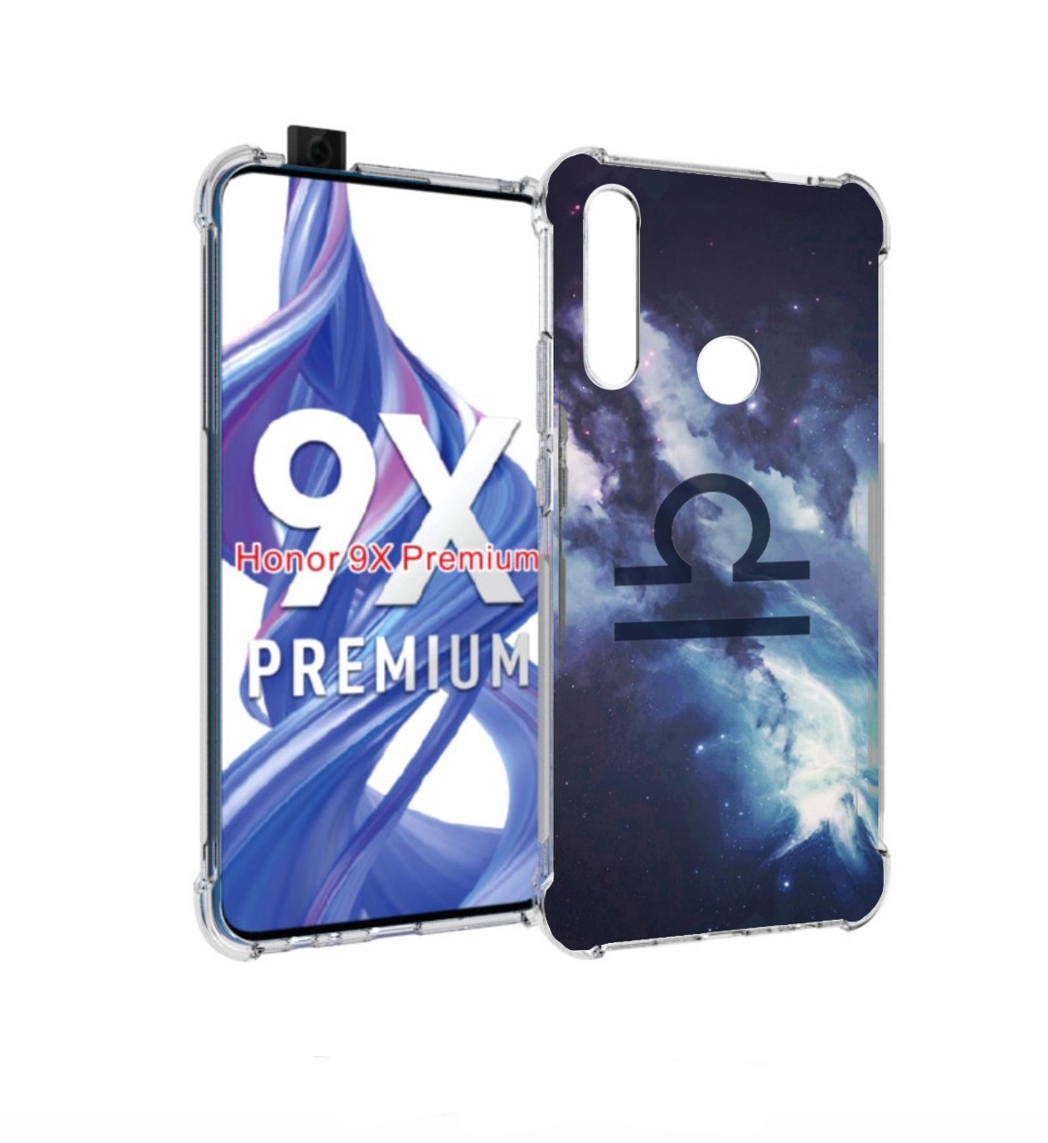 

Чехол бампер MyPads знак зодиака весы 5 для Honor 9X (STK-LX1)/H, Прозрачный, Tocco