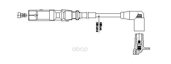 BR-1A32E26 провод высоковольтный Audi A3/A4 1.6i 94-04, VW Passat/Bora/Golf 1.6-2.0 96-12