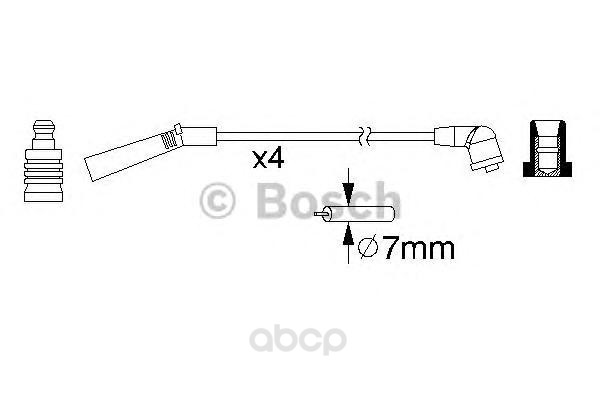 

Провода высоковольт. ком/кт. Bosch 0986357157, Провода высоковольт. ком/кт. Bosch 0986357157 Bosch 0986357157