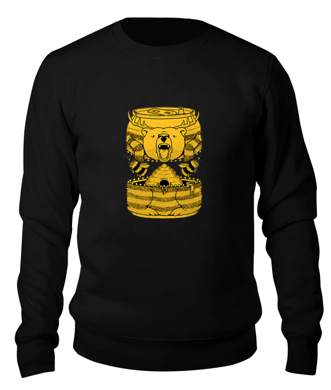 

Свитшот унисекс Printio Bear beer /медведь и мед черный M, Bear beer /медведь и мед