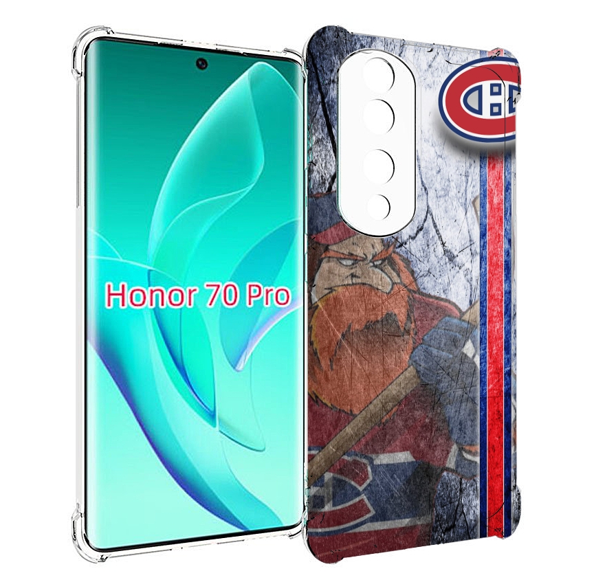 

Чехол MyPads монреаль канадиенс для Honor 70 Pro / 70 Pro Plus, Прозрачный, Tocco
