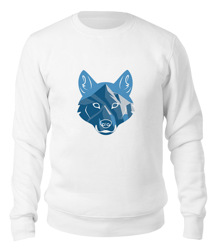 

Свитшот унисекс Printio Волк (wolf) белый M, Волк (wolf)
