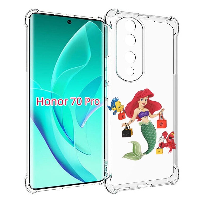 

Чехол MyPads модная-русалка женский для Honor 70 Pro / 70 Pro Plus, Прозрачный, Tocco