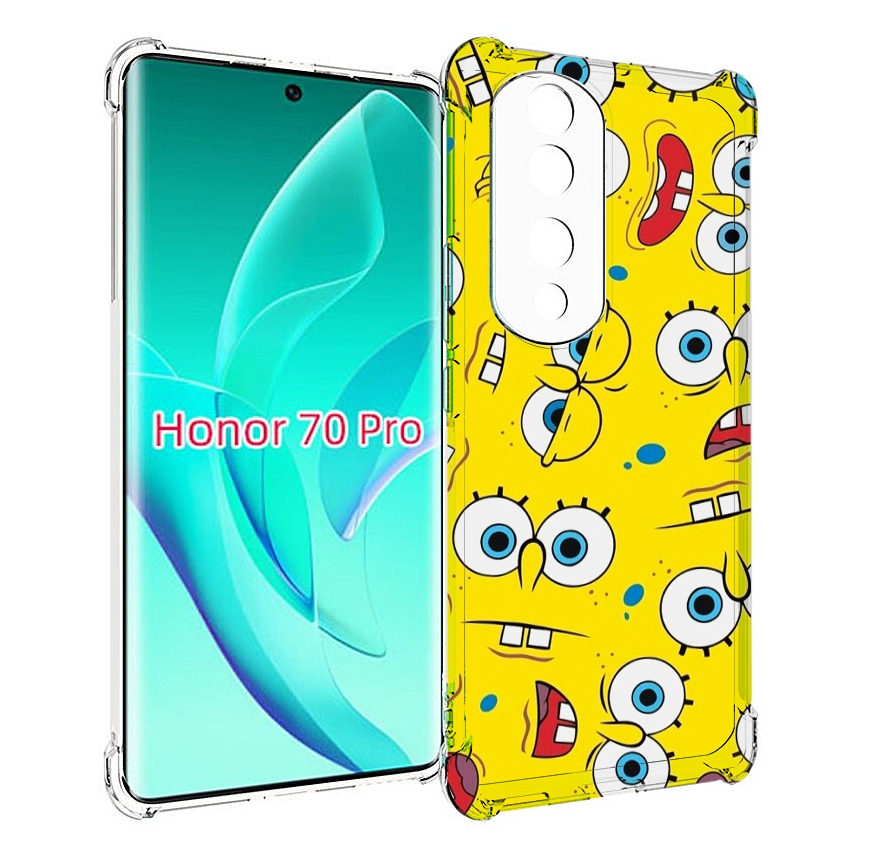 

Чехол MyPads много-спанч-боба для Honor 70 Pro / 70 Pro Plus, Прозрачный, Tocco
