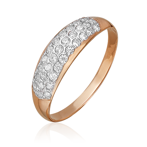 

Кольцо из красного золота с фианитом р.  PLATINA jewelry 01-1387-00-401-1110-24, 01-1387-00-401-1110-24_p1