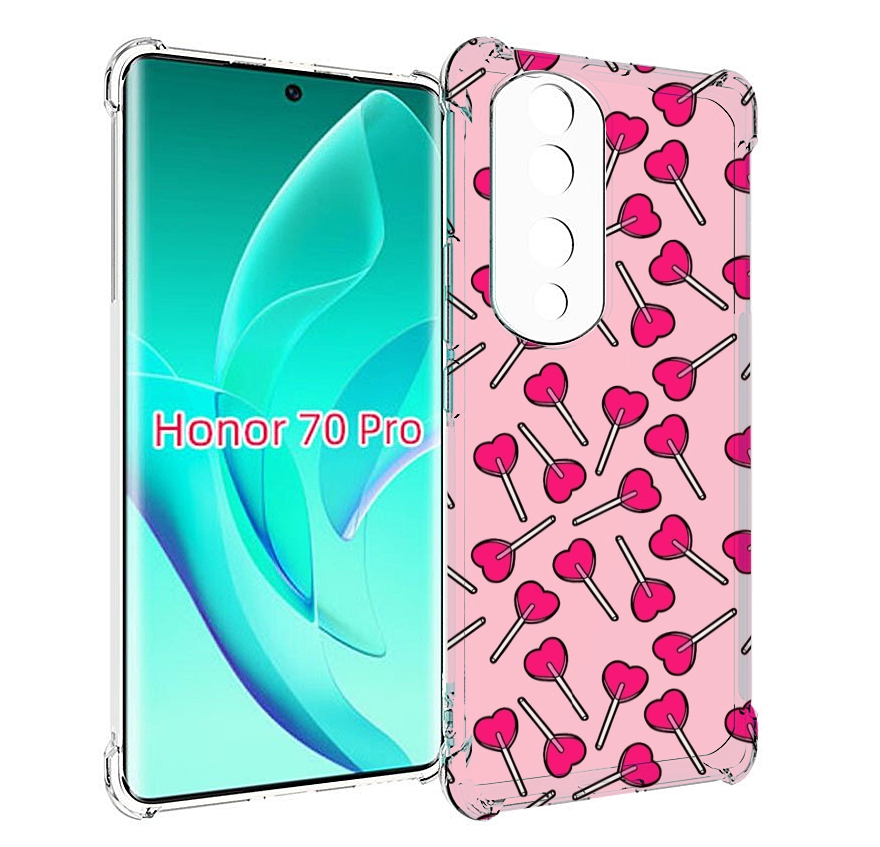 

Чехол MyPads много лединцов для Honor 70 Pro / 70 Pro Plus, Прозрачный, Tocco