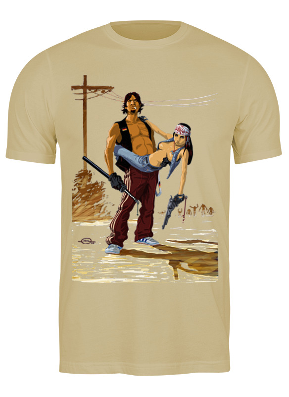 

Футболка мужская Printio Machete 0673039 бежевая 3XL, Бежевый, Machete 0673039