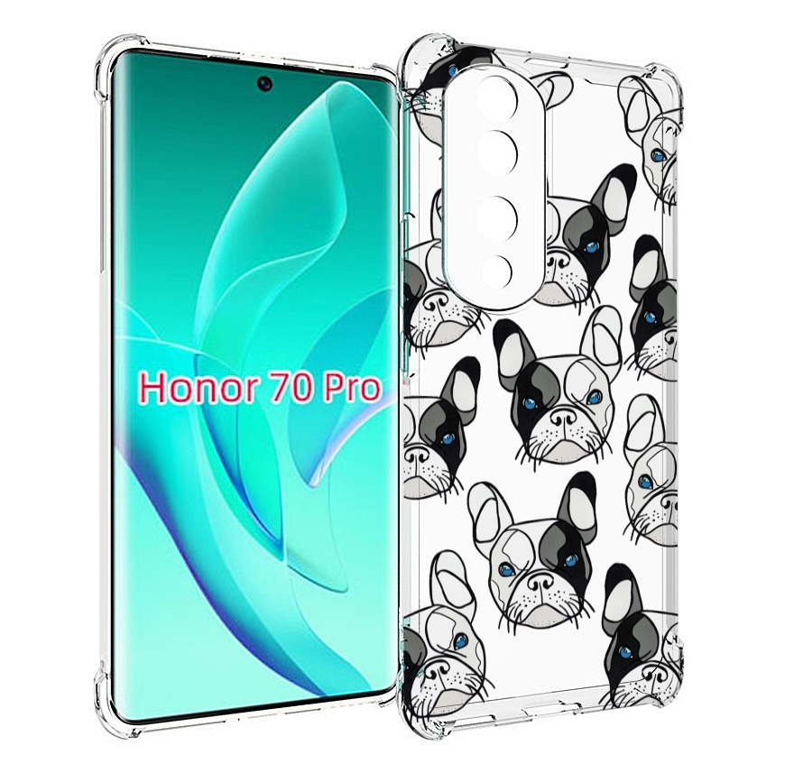 

Чехол MyPads мини-собачки-черно-белый для Honor 70 Pro / 70 Pro Plus, Прозрачный, Tocco